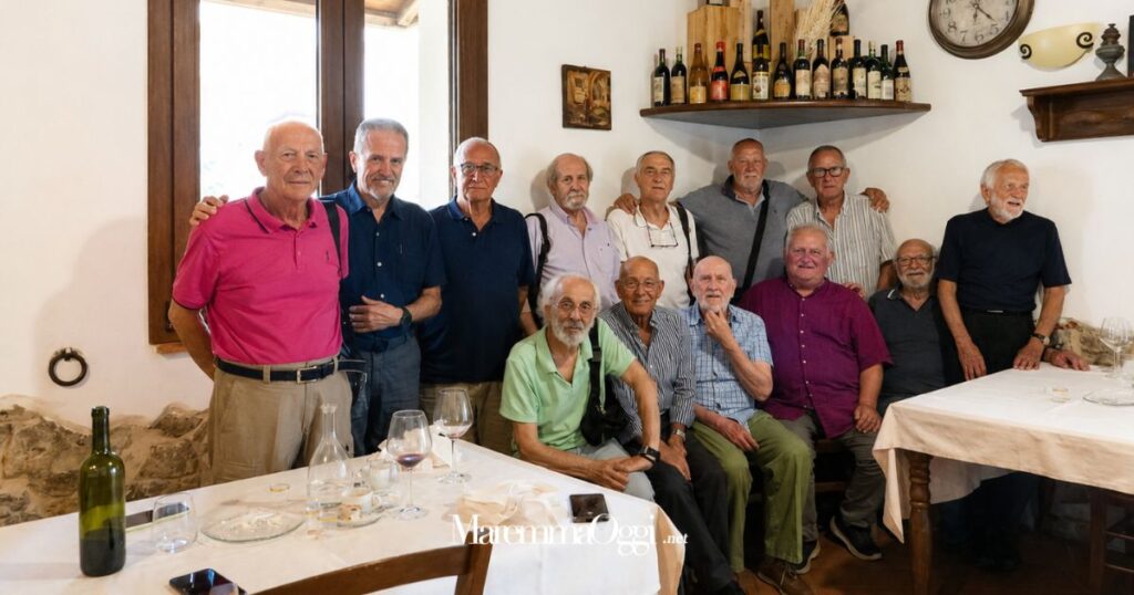 I 12 della quinta A geometri 60 anni dopo la maturità