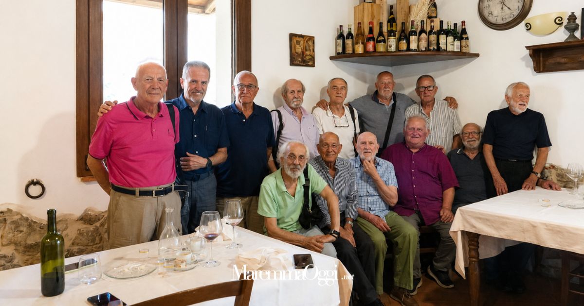 I 12 della quinta A geometri 60 anni dopo la maturità