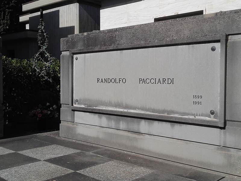 La tomba di Pacciardi a Sterpeto