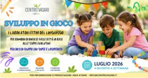 Il Centro Vasari di Grosseto, realtà di Medical Group, presenta i nuovi Laboratori Estivi del Linguaggio e della Relazione