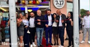 Il taglio del nastro del 7&17 con il presidente Fausto Turbanti e il vice sindaco Bruno Ceccherini