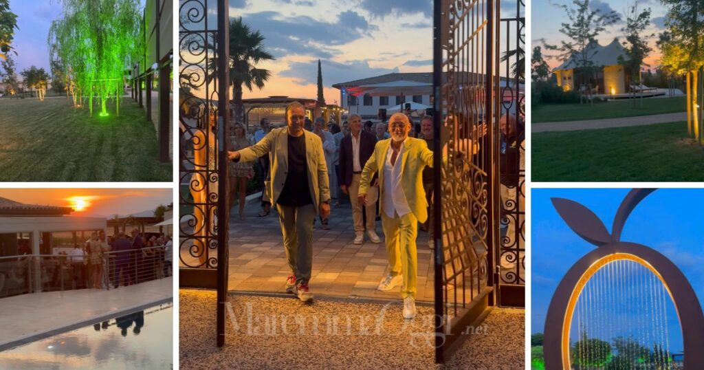 Alcuni momenti dell'inaugurazione del Tresort Oil Glamping