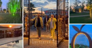 Alcuni momenti dell'inaugurazione del Tresort Oil Glamping
