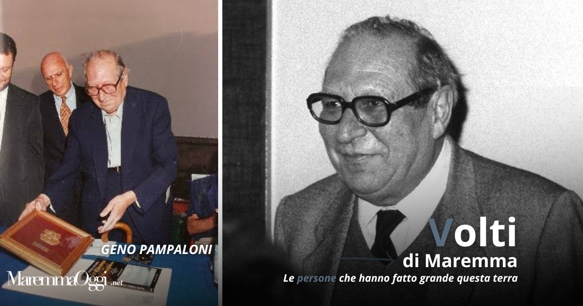 Geno Pampaloni, a sinistra con il Grifone d'Oro 1992, si intravede il sindaco Loriano Valentini