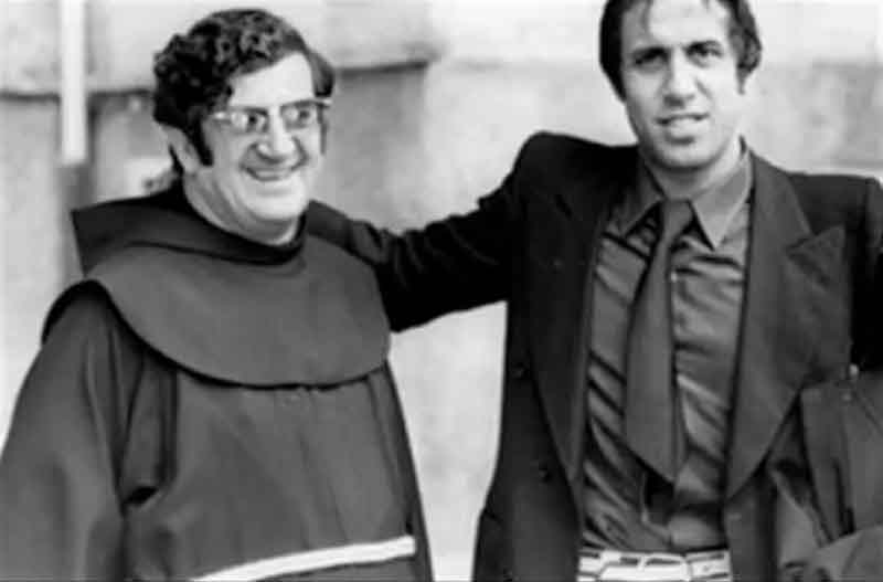 Padre Ugolino con Celentano