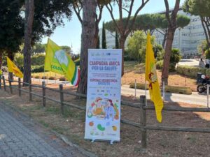 L'ingresso di Campagna Amica all'ospedale