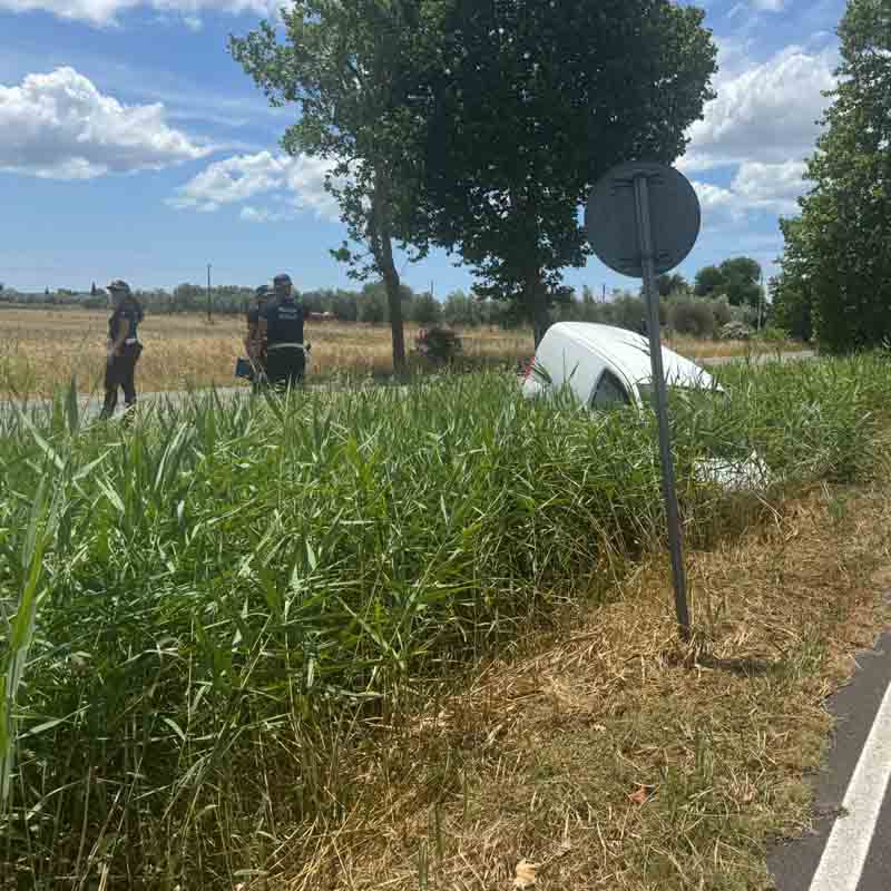 Un'altra immagine dell'incidente