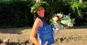 Cristina Becarelli il giorno della sua laurea
