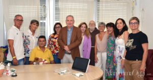 Un momento della donazione