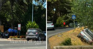 L'incidente avvenuto sulla provinciale della Trappola