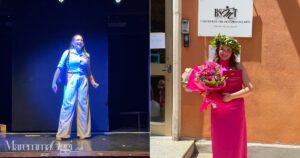 Irene Pizzi sul palco e dopo la laurea