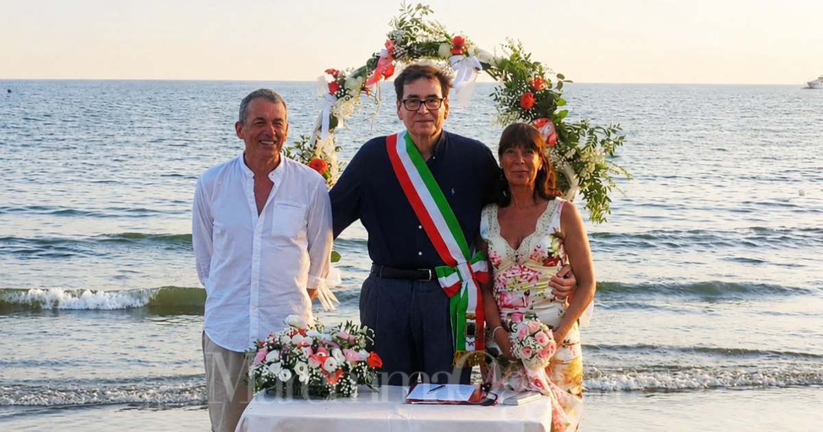 Simona Tozzi e Massimo Emiliani sposati da Paolo Pieraccini a Castiglione della Pescaia