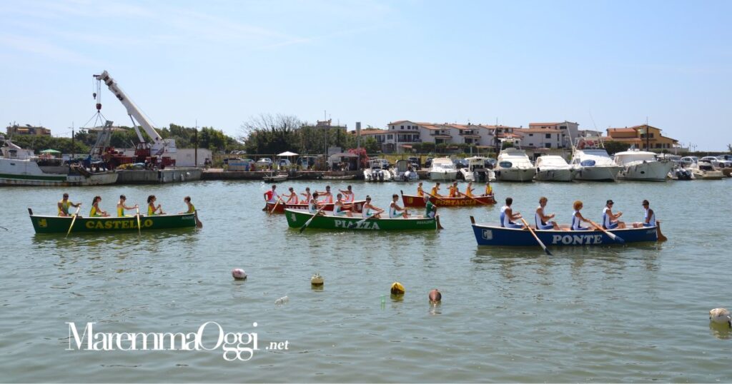 Le nuove barche del Palio Marinaro di Castiglione in acqua