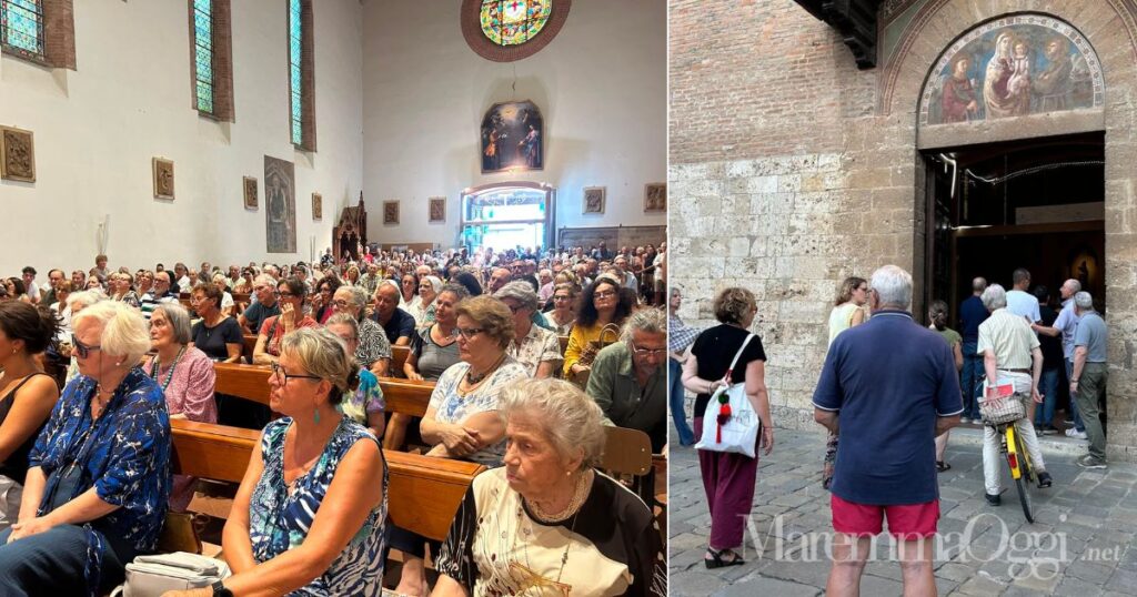 La chiesa di San Francesco durante l'incontro