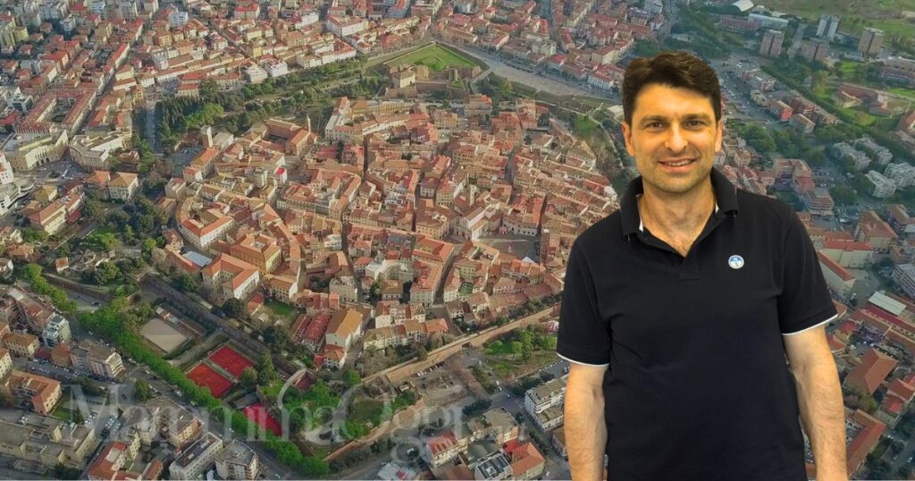 Una veduta di Grosseto e Giacomo Cerboni