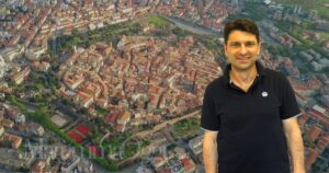 Una veduta di Grosseto e Giacomo Cerboni
