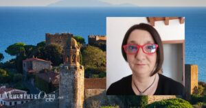 Una veduta di Castiglione della Pescaia e Sandra Mainetti