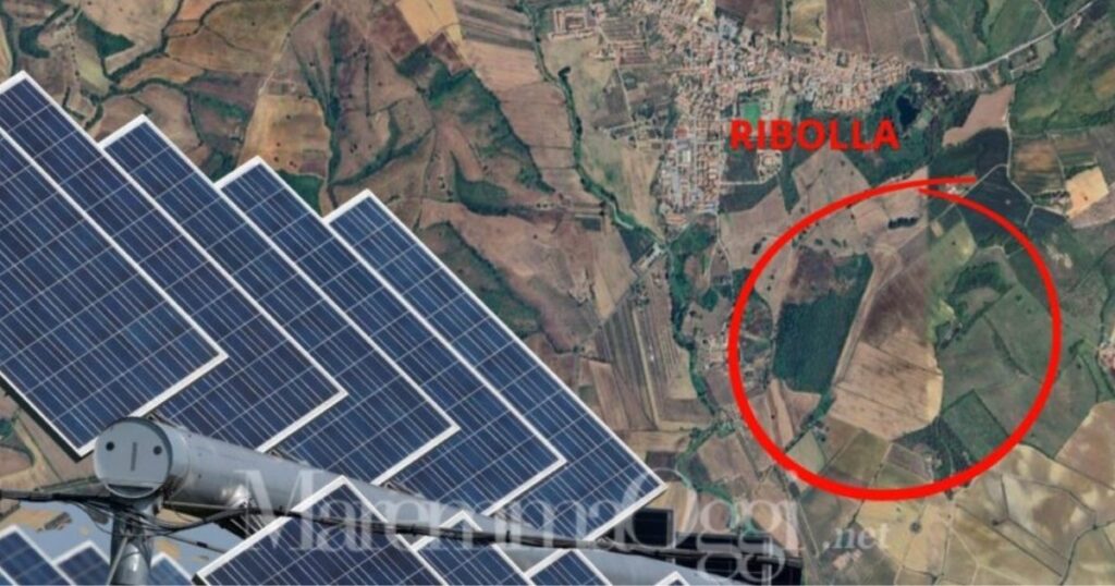 La zona dove dovrebbe essere realizzato l'impianto agrivoltaico