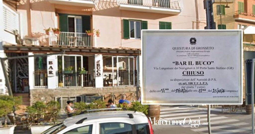 Il Bar Il Buco e il provvedimento di chiusura