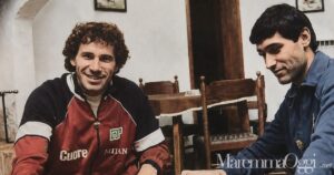 Franco Baresi con Gabriello Carotti in una foto di tanti anni fa