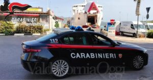i carabinieri al porto di Portoferraio