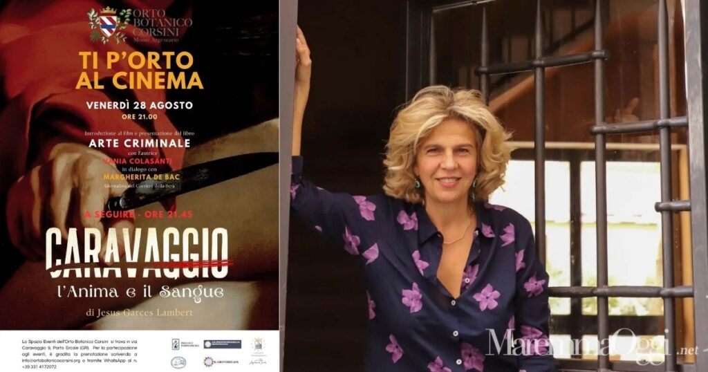 Vania Colasanti e la locandina della serata