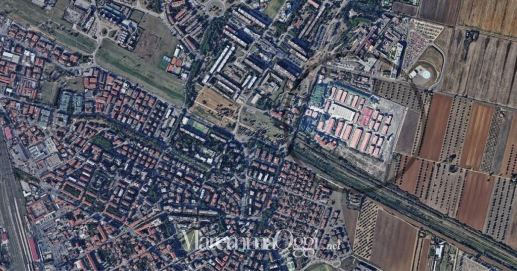 L'area della caserma Barbetti