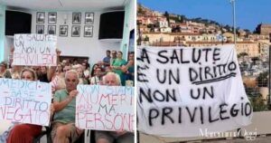 Il consiglio comunale aperto sui medici e uno striscione all'Argentario