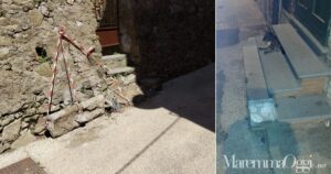 I danni in via Remota a Castiglione della Pescaia