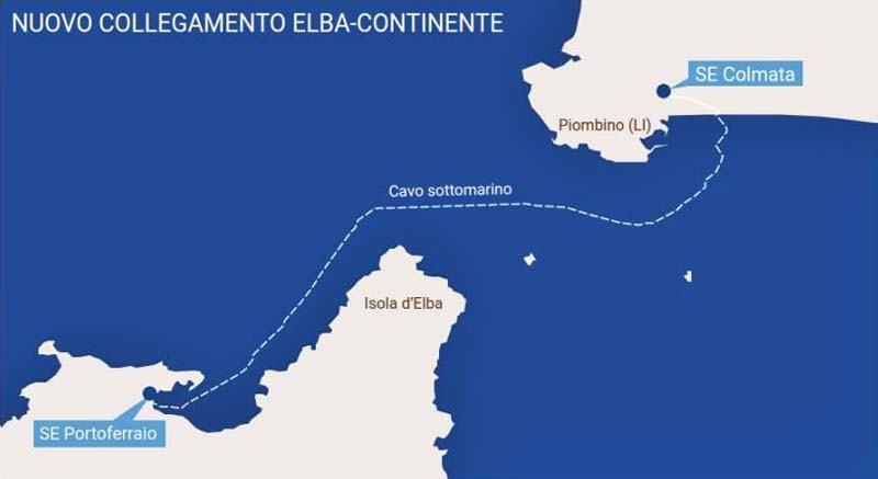 La mappa del cavo, già in funzione