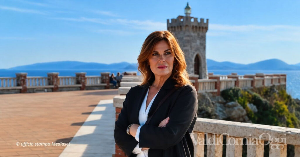 Vanessa Incontrada nei panni di Erica in piazza Bovio (foto Mediaset)