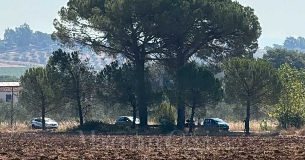 L'auto finita fuori strada
