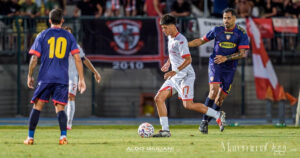 Un momento della partita fra Grosseto e Guidonia (foto Aldo Giuliani)