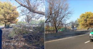 L'incendio sulla superstrada