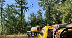 Squadre Vab ed elicottero impegnati sull'incendio a Torniella