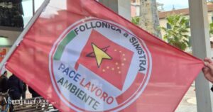 La bandiera di Follonica a Sinistra
