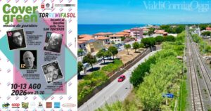 La locandina di Covergreen e una veduta di San Vincenzo