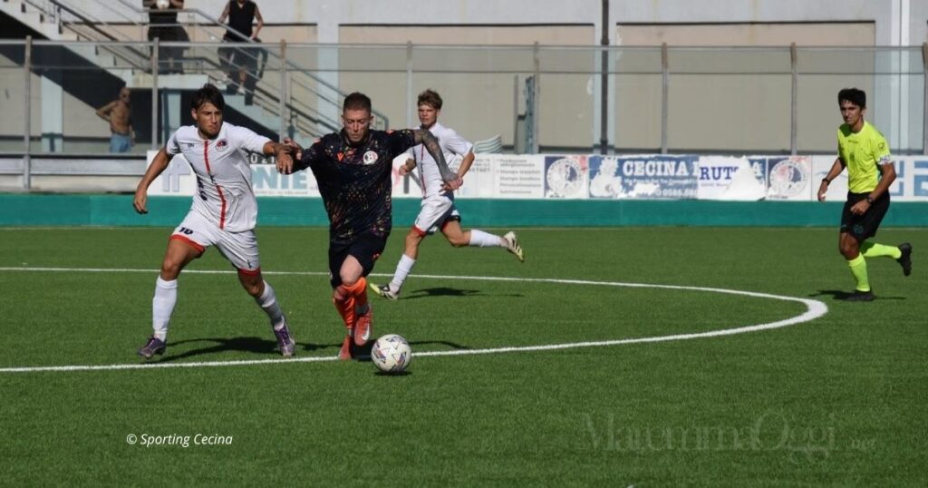 Un momento di Sporting Cecina-Belvedere (© foto Sporting Cecina)