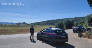 Una pattuglia dei carabinieri di Orbetello