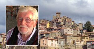 Una veduta di Arcidosso e Carlo Innocenti