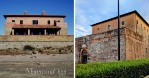 A sinistra il Forte Le Marze (Foto Matteo Vinattieri/Wikimedia Commons – CC BY 3.0), a destra il Forte San Rocco (Foto Bramfab/Wikimedia Commons – CC BY-SA 4.0)