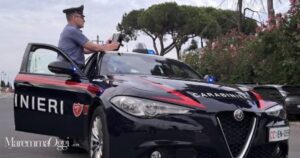 Una pattuglia dei carabinieri di Follonica