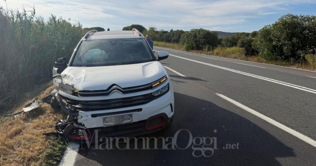 L'incidente sull'Aurelia in direzione sud