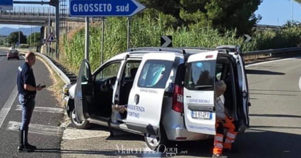 Il mezzo della Pubblica assistenza di Sassofortino
