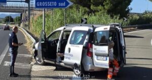 Il mezzo della Pubblica assistenza di Sassofortino