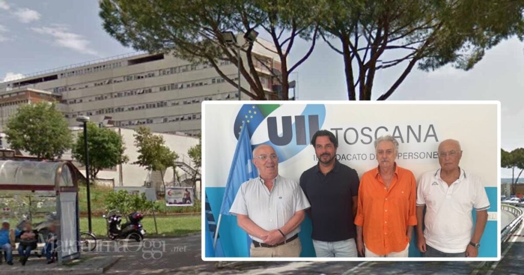 L'ospedale di Grosseto e Luciano Fedeli, Federico Capponi, Sergio Lunghi e Gianni Baiocco della Uil