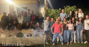 I presenti alla cena