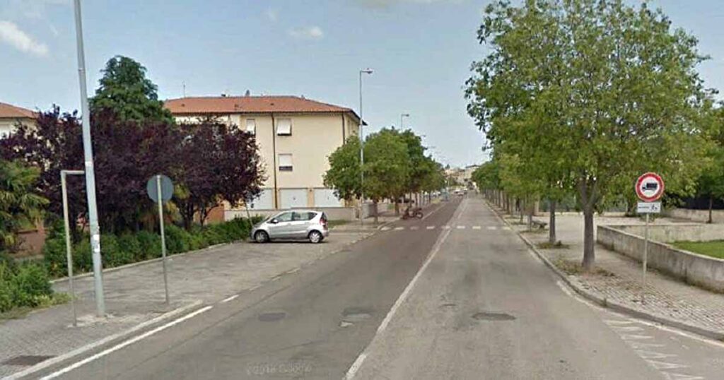 Il parcheggio fra via della Fiera e via Silvio Pellico