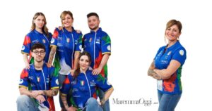 Simona Chelli e la squadra che ha capitanato