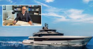 L'Admiral 50, uno degli yacht di punta di Tisg e il commercialista Gianluca Ancarani